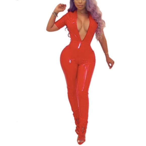 Leather Jumpsuit redadmiralcollection.com - Picture 3 of 3